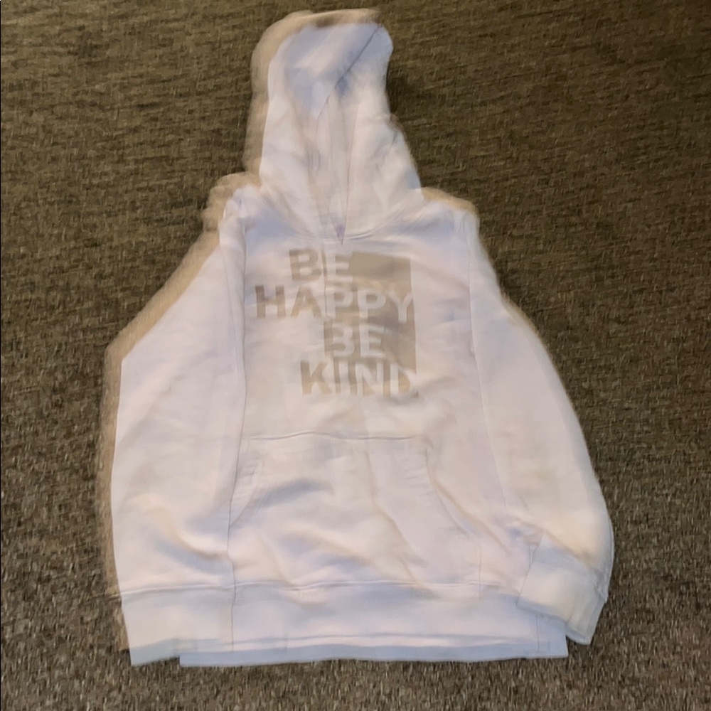 Cat & Jack White Sweatshirt Cozy Cotton Hoodie